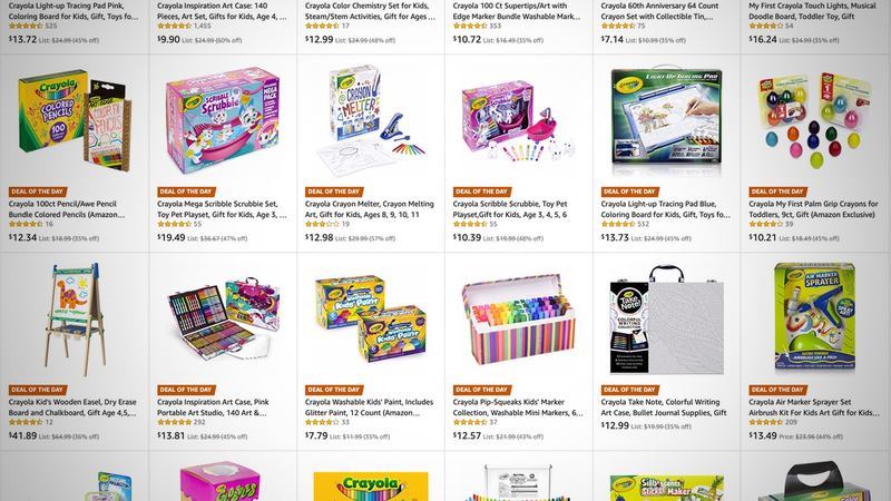 Crayola Gold Box | Amazon
Gráfico: Shep McAllister